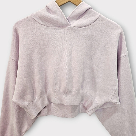 Zara Lavender Cropped Relaxed Fit Hoodie - Picture 2 of 8
